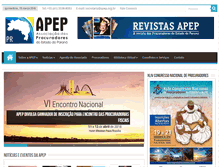 Tablet Screenshot of apep.org.br